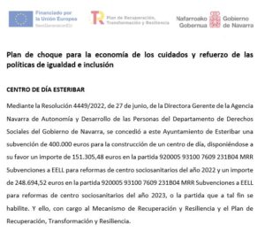 Plan de choque para la economía de los cuidados y refuerzo de las ...